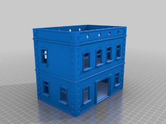 TWD The Walking Dead Building 28mm | 3d print model