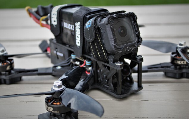 TBS Source One V0.2 Session 5 Mount and Back Walls_Antenna and XM+ Mount | 3d print model