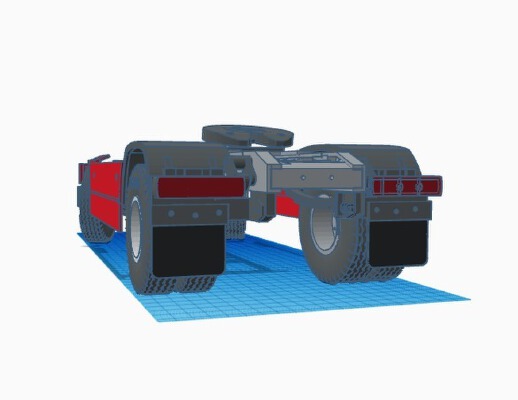 rear light and mudflap | 3d print model