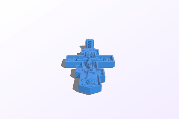 Cross symbol pattern | 3d print model