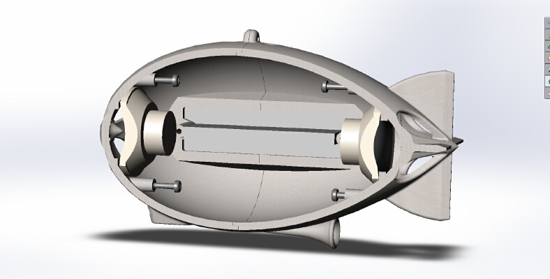Zeppelin Hindenburg Mp3 Player & Speaker | 3d print model