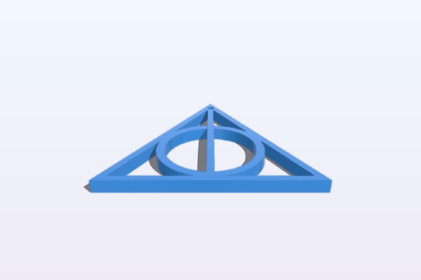 Harry Potter Symbol Earrings | 3d print model