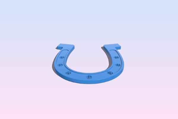 Lucky horseshoe | 3d print model