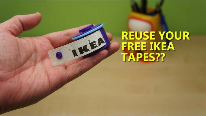 IKEA Free Measurement Tape Spooler _ Dispenser | 3d print model