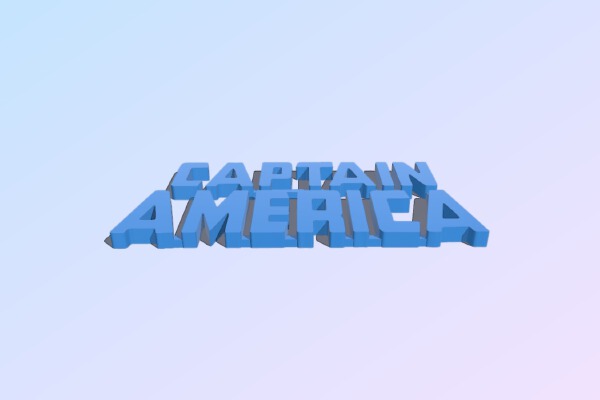 Captain America Logo (Marvel) | 3d print model