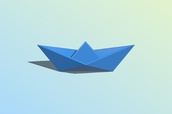 Origami Boat | 3d print model