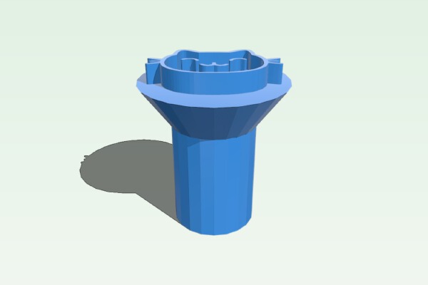 Pottery stamp - cute cat | 3d print model