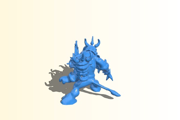 WOW death knight tauren | 3d print model