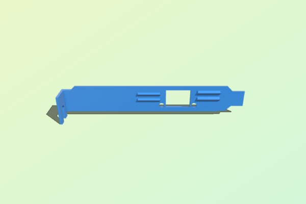 PCIE NIC CARD FULL SIZE BRACKET | 3d print model