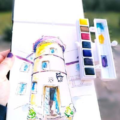 watercolor halfpan box mini | 3d print model