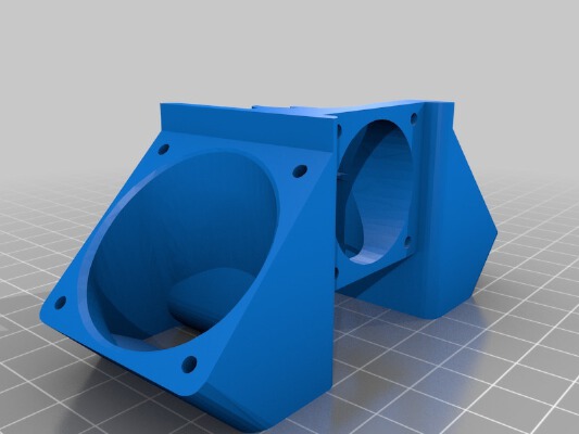 E3D V6 Fan mount | 3d print model