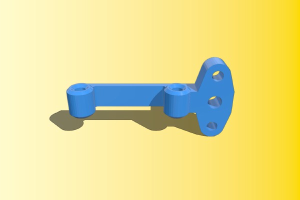 3DTouch_BLTouch probe mount for Anet A6 (bed autoleveling) | 3d print model