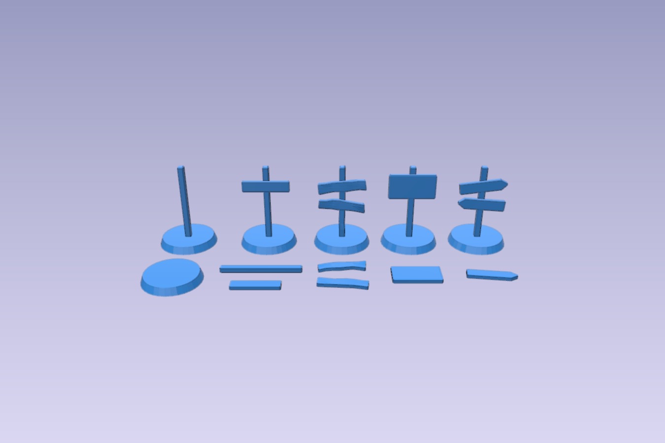 Sign with post - various designs