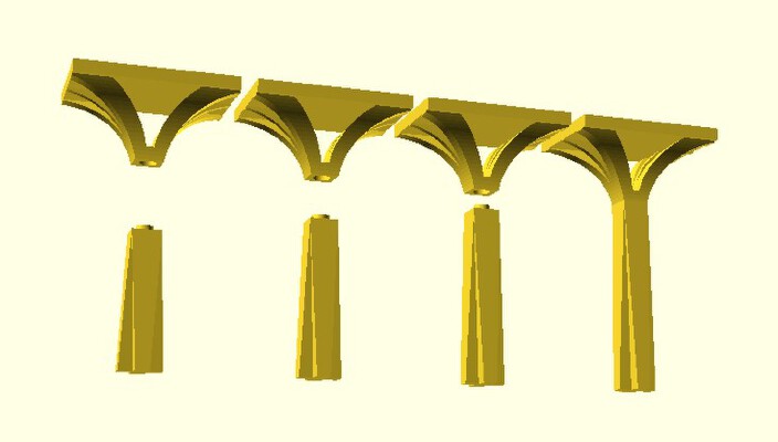 Z scale model train viaduct "Diabolo" | 3d print model