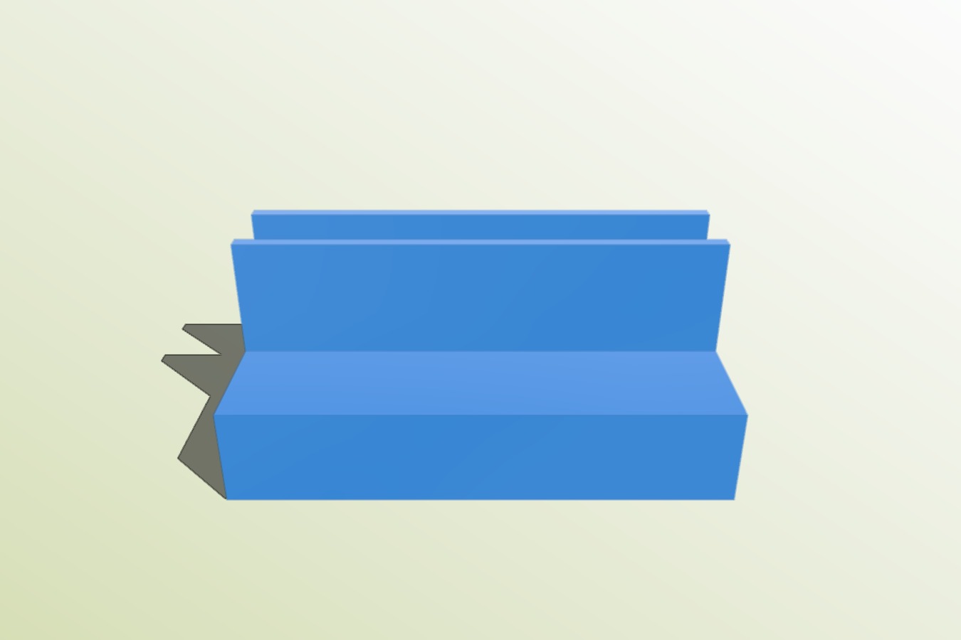 Shelf edge mount for EVO phone