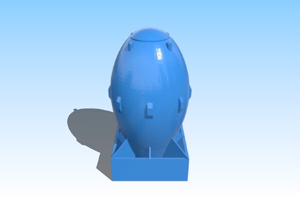 Fat Man Atomic Bomb No Support | 3d print model