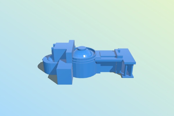 it is opera theater in the city of Novosibirsk, Russia. | 3d print model