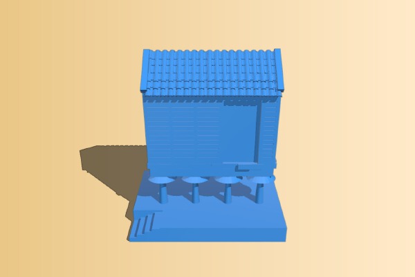 Antique Galician food storage (Cabazo in Galician) | 3d print model