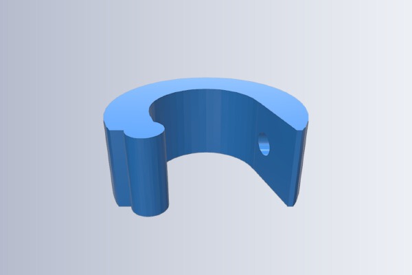 Slip-on collar for 1_2'' post | 3d print model