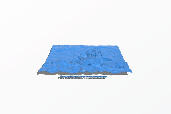 Sailboat painting | 3d print model