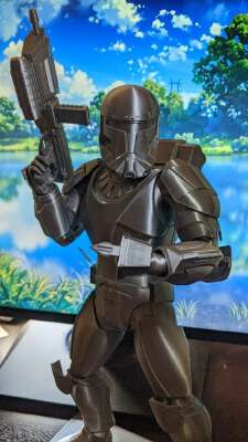 Star Wars: Republic Commando Trooper (Battlefront 2 pose) | 3d print model