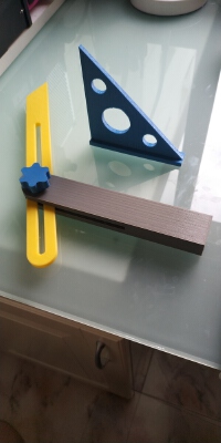 Falsa escuadra y pequeña escuadra, protractor and squad | 3d print model