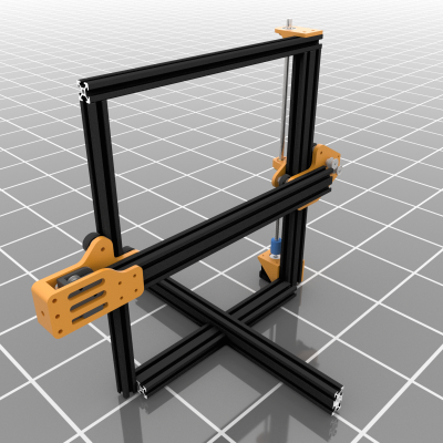 Tarantula 3 Wheel Carriage w_ Tensioner | 3d print model
