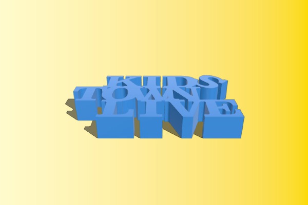 kids town live | 3d print model