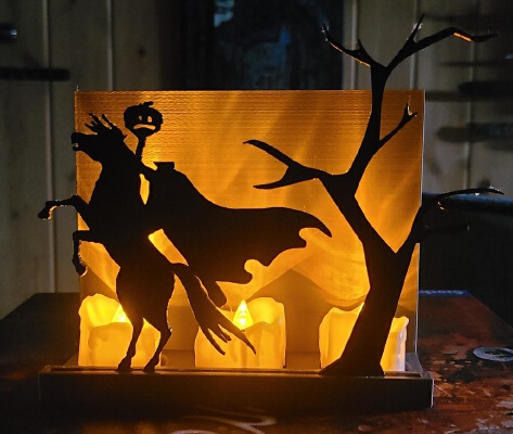 Sleepy Hollow Silhouette + Stand | 3d print model
