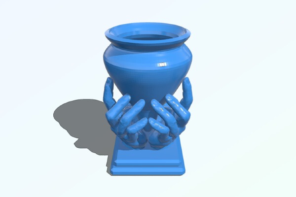 Hand holding cup | 3d print model