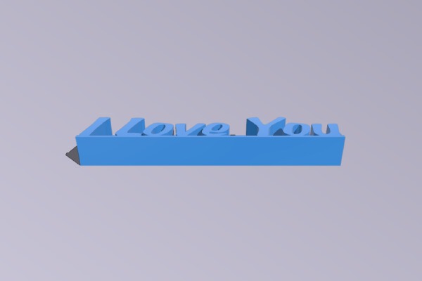 I Love You Desk Gift | 3d print model