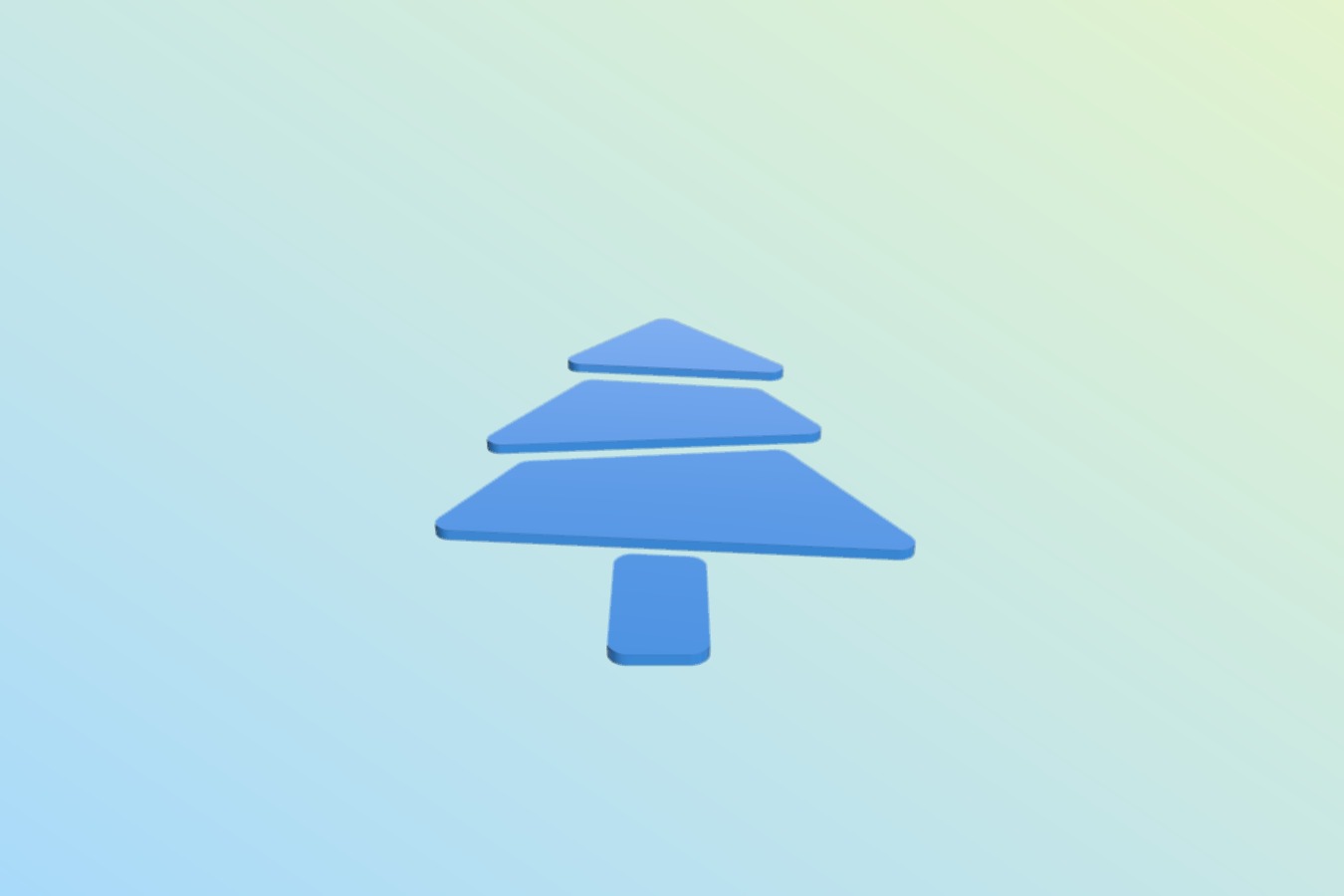 Modern wood Christmas Tree