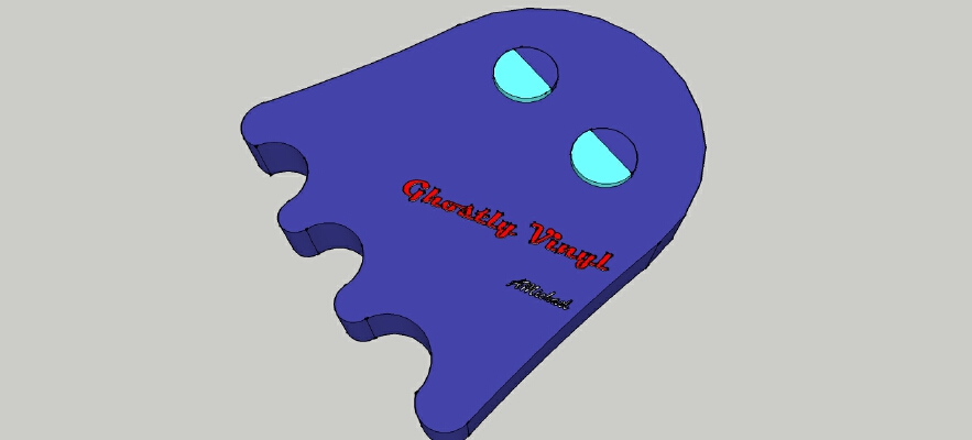 My Ghostly Vinyl Challenge Logo | 3d print model