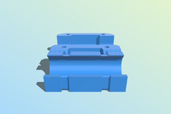 Huxley X-Carriage with Zip-Ties | 3d print model