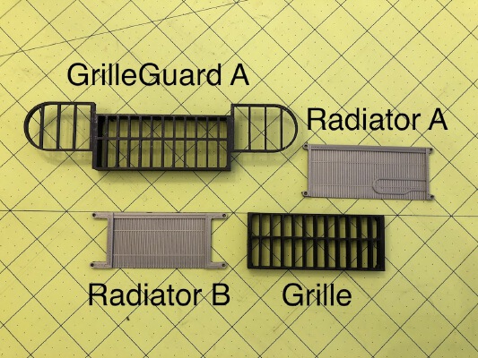 Grille and Radiator (Multiple Styles) for Proline Power Wagon | 3d print model