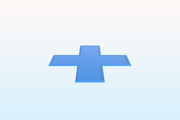 Red Cross for First Aid Kits | 3d print model