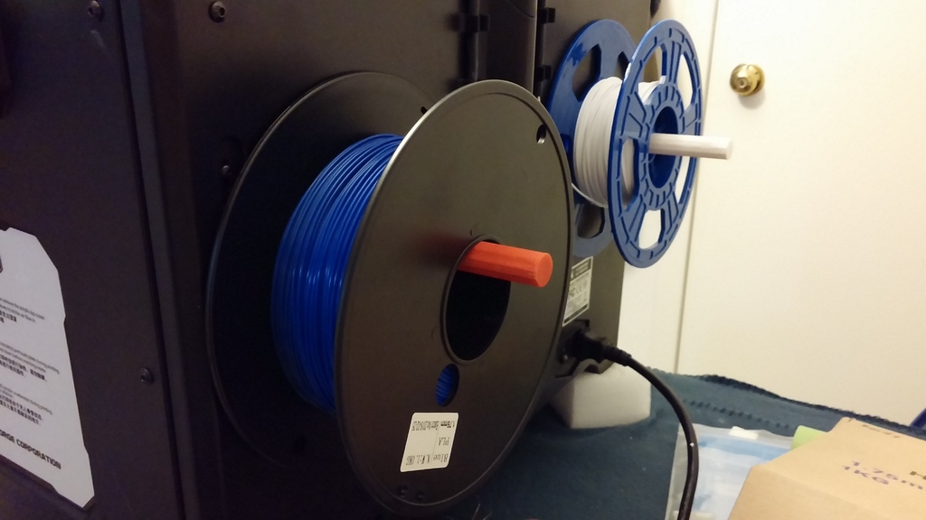 Simple Spool Holder for Flashforges and Replicators