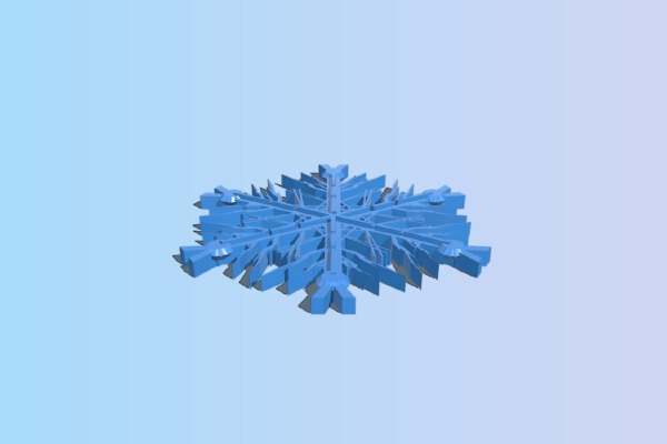 Geometric Snowflake + MakerEd Project | 3d print model