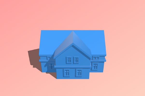 European building #2 for microarmor | 3d print model