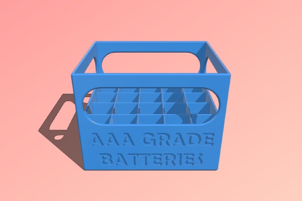 Battery Box Beer Crate (AAA) | 3d print model