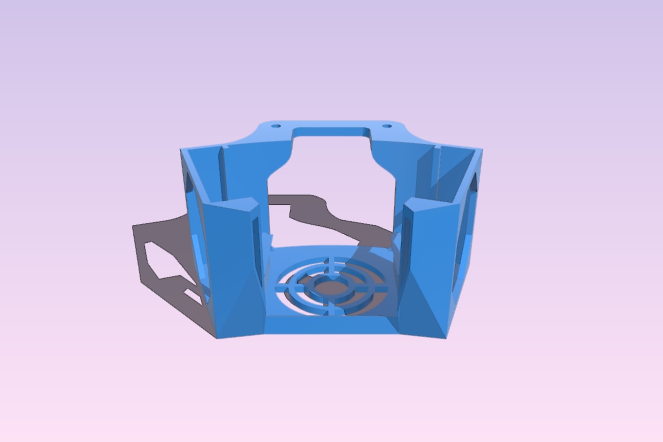 CR-X fan mount with wind guide integrated