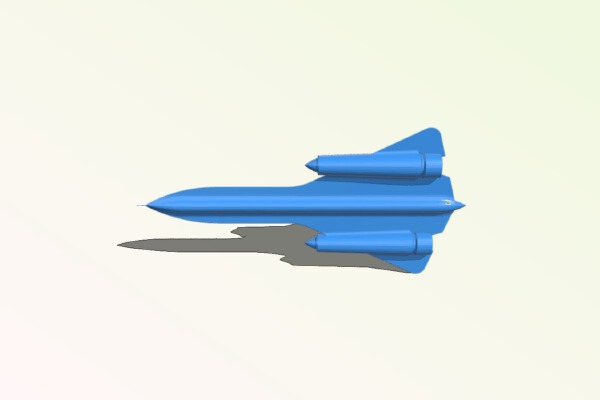 SR71 Blackbird | 3d print model