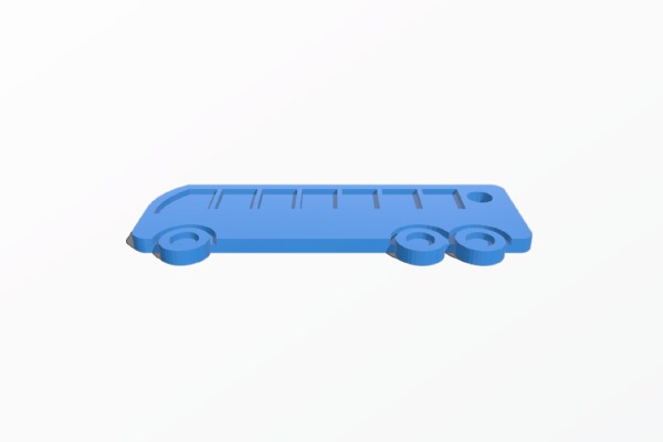 Bus key chain | 3d print model