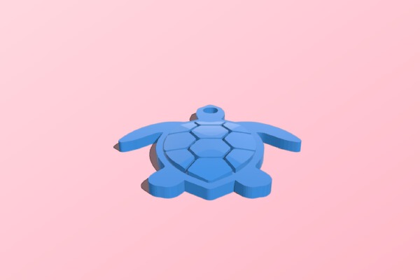 Turtle keychain | 3d print model