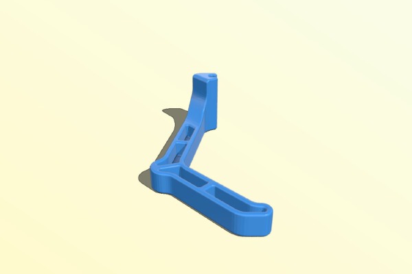 RC Transmitter stand, tool-less quick release lite version | 3d print model