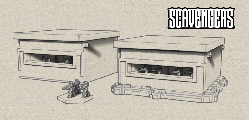Bunker for Scavengers Wargame | 3d print model