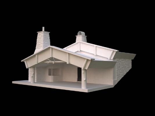 Old beerhouse birdfeeder | 3d print model
