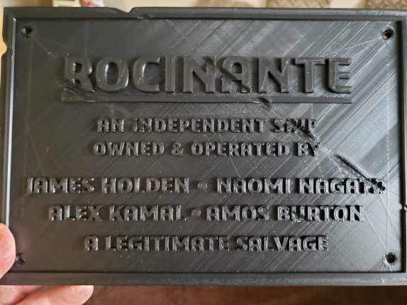 Rocinante Plaque - Expanse Season 4
