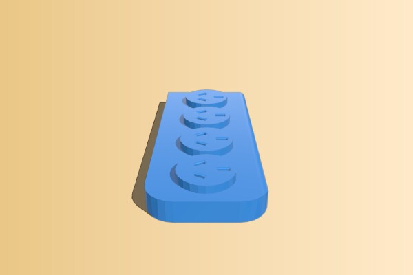 Zapatilla de toma corrientes(power strip) | 3d print model