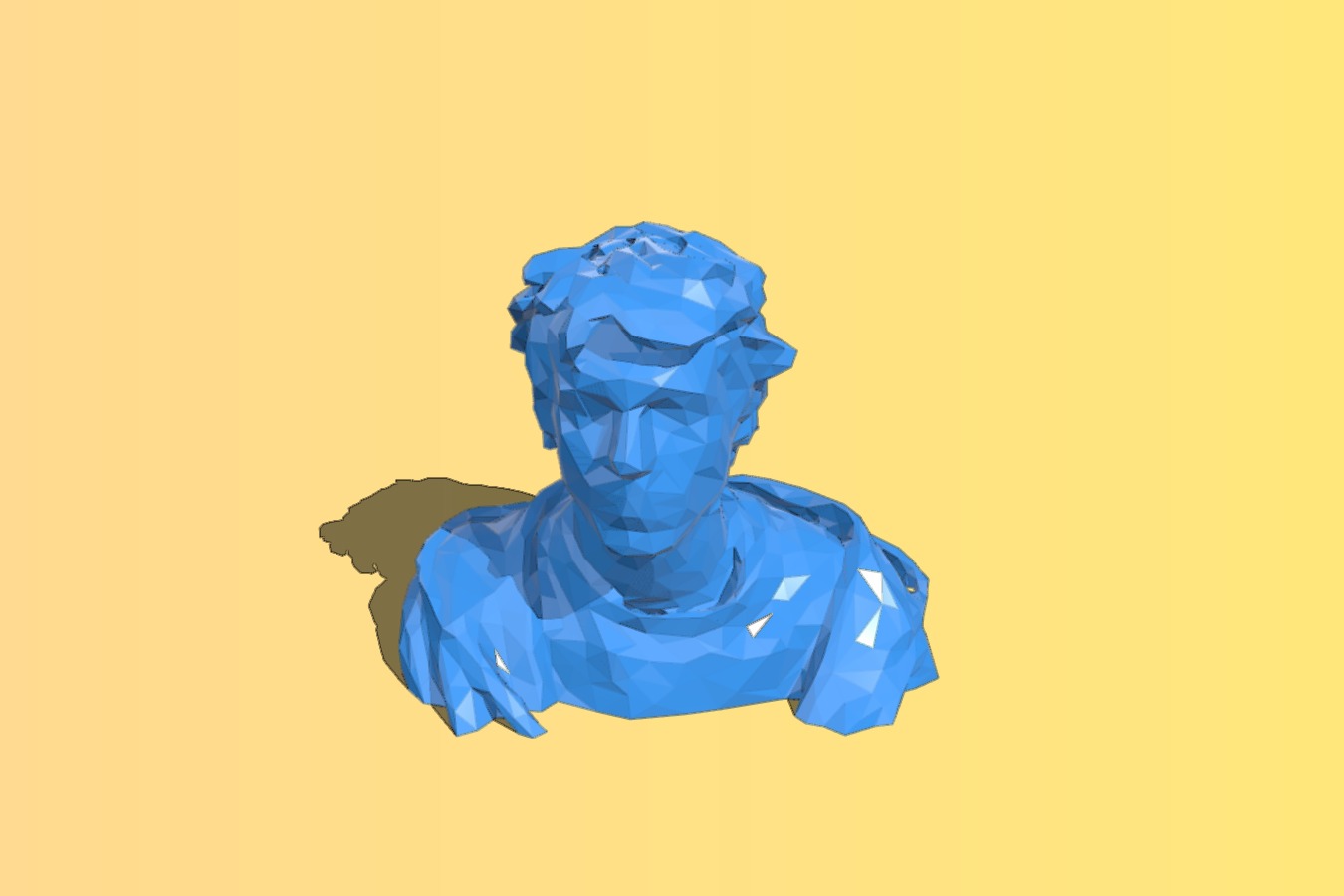 My bust scanned with a kinect